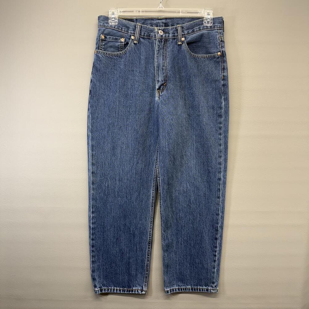 Levi's 550 Jeans Mens 34x30 (Measures 32x28) Blue Denim Relaxed Fit 100% Cotton